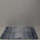 OLANLY Bathroom Rugs Mat 36x24, Extra Soft Absorbent Microfiber Bath Rugs, Rubber Backing, Quick Dry, Machine Washable Bath Mats for Bathroom Floor, Tub and Shower, Home Decor Accessories, Blue