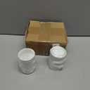 1 oz Mini Porcelain Ramekins Set of 6, Small Ceramics Souffle Dish, Exactly Designed for Dipping Sauce, Ketchup, Salsa and Jams, 30ml White
