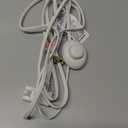 Philips Plug-in Footswitch, 9 Ft, 1-Outlet Flat Plug Extension Cord, Flat Extension Cord with Switch ON/Off, 2 Prong Extension Cord, 120V Long Extension Cord, 1 Pack, White, 1 Pack, SPS1036WF/37