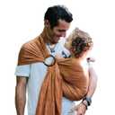 Nalakai Luxury Ring Sling Baby Carrier, Soft Linen Blend Baby Sling, Baby Wrap, Wear Your Little One Close to Your Heart, Comfort, Style