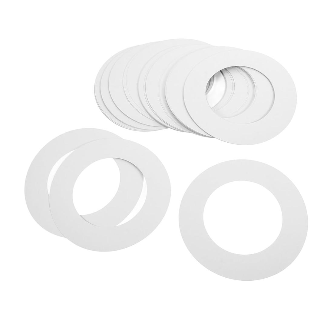 Wax Machine Paper Mat and Collar Ring Disposable Wax Warmer Pads for Hair Removal Easy Clean Protective Mat with Serrated Edge for Professional Home Use