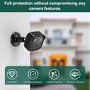 Blink Camera Mount for Outdoor 2K+, 3 Pack Protective Housing and 360 Adjustable Bracket, Snap-On Case for Easy Battery Change, Cable Management Blink Sync Module Mount(Black)