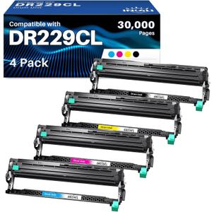 INK4U DR-229CL Drum Unit Compatible Replacement for Brother DR-229CL DR229 Drum Unit for BrotherHL-L3220CDW HL-L3280CDW MFC-L3720CDW MFC-L3780CDW HL-L3300CDW HL-L3295CDW MFC-L8395CD Printer, 4 Pack