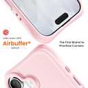 ORNARTO for iPhone 17 Case 6.3", 20FT Military-Grade Drop Protection, Compatible with MagSafe, Slim Matte Clear Anti-Fingerprint Shockproof Protective Cover, Chalk Pink