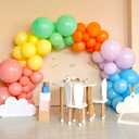 RUBFAC Balloon Arch Kit and Balloon Pump, 10Ft Wide Adjustable Balloon Arch Stand for Floor Frame with Electric Pump Bases Balloon Accessories for Birthday Party Baby Shower Festival Decorations