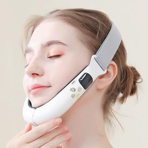 Double Chin and V-Shaped Face Device with 6 Modes & 12 Adjustable Intensities - Intelligent Electric V-Line Lifting Machine for Women(White)