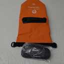 Enthusiast Gear Insulated Dry Bag Floating Cooler – 10L / 15L / 25L Roll Top, Leak Proof, Waterproof, Collapsible, with Padded Shoulder Strap - Perfect for Kayaking Fishing Beach (Orange, 10 Liter)