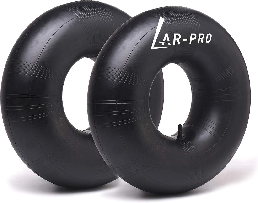 AR-PRO 13 x 6.50-6'' Heavy Duty Replacement Inner Tube with TR-13 Straight Valve Stem (2-Pack) - for Wheelbarrows, Razor Quad 1-18, Dirt Bike, ATV, Mowers, Hand Trucks and More
