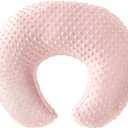 Nursing Pillow for Breastfeeding and Bottle Feeding More Support for Mom and Baby,Soft Newborn Nursing Baby Pillow， Machine Washable (Sepia Rose)