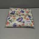 Tankaneo Womens Puffer Quilted Jacket Lightweight Floral Print Button Down Long Sleeve Patchwork Outwear Coats