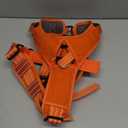 ICEFANG Dog Strap Harness with All-Metal Hardware,for X-Large Sized Dog,K9 Vest,Y-Shape Soft Padding,Adjustable Pet Harness,No-Pull Front Leash Clip (X-Large (Pack of 1), Orange)