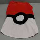 ComfyCamper Red and White Dog Costume - X Large Medium Small French Lab Retriever Pet Cosplay Halloween Costumes Ball (Large, Cape)