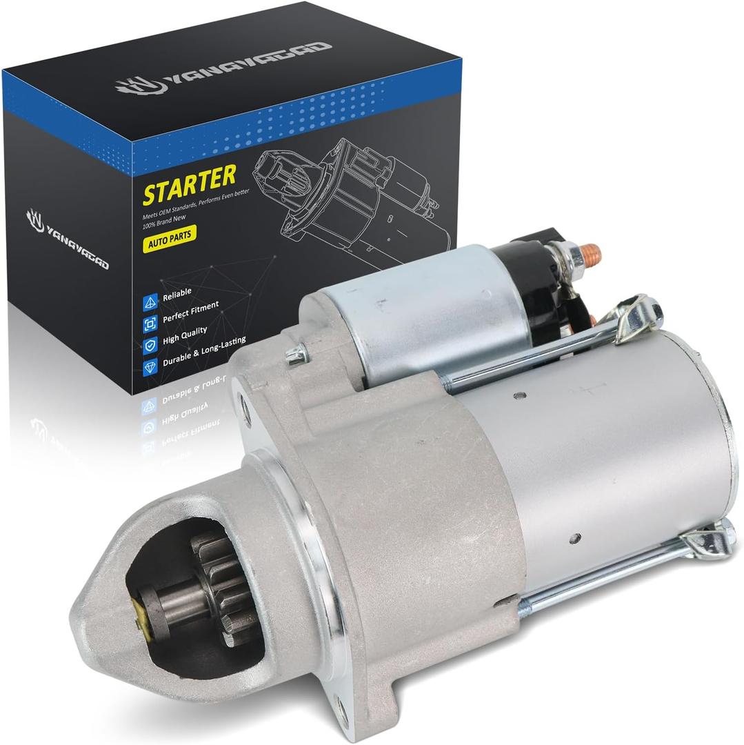 19090N 36100-2G100 New Starter Motor 2.4L L4 for Hyundai Santa Fe L4 2.4L 2010-2014, Sonata L4 2.4L 2009-2014, for Kia Optima L4 2.4L 2012-2014, Sorento L4 2.4L 2011-2014, OE# 117989 FS14N1