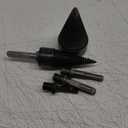 6PCS Firewood Log Splitter Drill Bit Set, Heavy-Duty Detachable Log Splitting Drill Bit for Effortless Wood Log Splitting (Round Square Hexagon Handle+32mm+50mm)