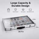 Trade Show Display Case Aluminum TCG Tabletop Show Case,Silver