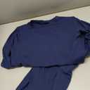 Women's Long Sleeve Bodycon Dress - Maxi Casual Fall Club Party Long Tight Pencil Dresses (Navy) XL