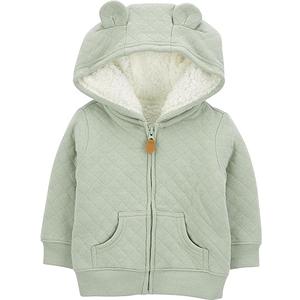 Simple Joys by Carter's Baby Hooded Sweater Jacket with Sherpa Lining, Size -6-9 M