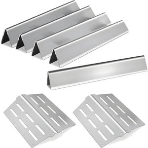 Genesis Grill Parts Flavorizer Bars Heat Deflector for Weber Genesis 300 Series E310 E320 E330 EP310 EP320 EP330 (2007~2016), 17.5 inch Stainless Steel BBQ Heat Plate Replacement for Weber