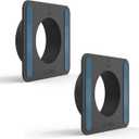 Adhesive Window Mount Bracket for Google Nest Cam Indoor(Wired)-2nd Gen /3rd Gen Camera,No Screws Self-Adhesive Easy Installation Glass Window Mounting (2-PackBlack)