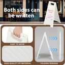 Colingmill 6Pack A Frame Sign,Dry Erase Sandwich Board, Double Sided White