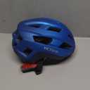 VICTGOAL Road Bike Helmet Adult Men Women with Detachable Magnetic Rear Light, Bicycle Helmet Adjustable Breathable Road Cycling Helmet for Road Mountain Riding (L: 57-61 cm, MetalBlue)
