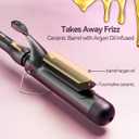 ORYNNE Curling Iron 1 1/2 Inch for Big Curls, 14 Heat Settings Big Barrel 1.5 Inch, Ceramic Large Barrel Curling Iron 1 1/2 Inch with Argan Oil Infused,