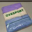 OVESPORT 3 Piece Workout Shorts for Women Seamless Scrunch Butt Lifting High Waisted Yoga Gym Booty Running Short Pants (Blue, XL)