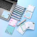 18 Pcs Turtle Desk Accessories, 9 Pads Cute Sticky Notes, 9 Kawaii Pens, 3 x 3 Inches Notepads Memo Pad for Office Supplies Meeting Students School Decor Teacher Gifts