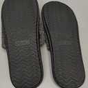 GOEWY Mens Slippers with Memory Foam Gifts House Slippers for Men Indoor Outdoor Slip On Non-Slip Sole Open Toe Cozy Bedroom Slippers Size 13-14 Black