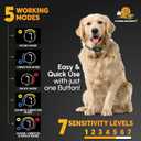 2026 Upgraded Intelligent Dog Bark Collar for Medium & Large Dogs (20 LBs-110 LBs)- Beep, Vibration & Safe Static Shock, 7 Sensitivity Levels Adjustment - Stops Excessive Barking (No Remote)