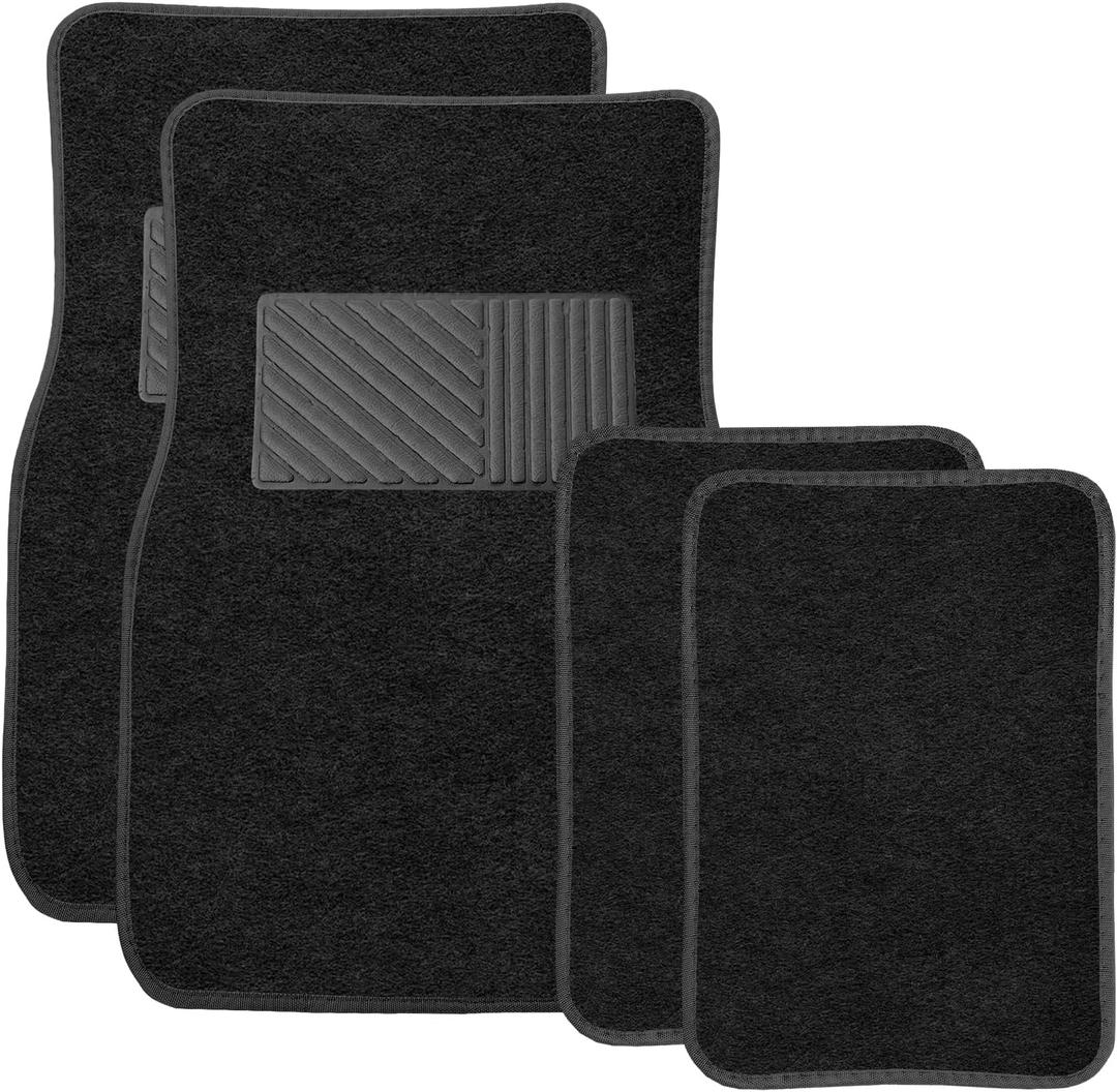 4PCS Car Floor Mats, All Weather Car Floor Protective Pads (Black)