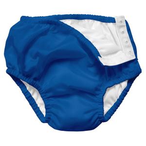 Green Sprouts Boys' Snap Reusable Absorbent Swimsuit Diaper, Blue Undersea, 4T
