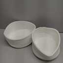 ABenkle 2 Pack Small Baskets, Cotton Rope Woven Basket, Cute Mini Tiny Storage Baskets, Decorative Boho Basket for Nursery Living Room Bedroom Shelf, Empty Gift Baskets for Mother's Day  White