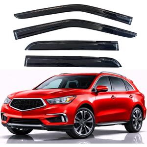 KPY Rain Guards Fit for 2014-2021 Acura MDX, Out-Channel Window Visors Vent Wind Deflectors 4PC, Car Accessories for 14-21 Acura MDX