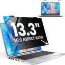 Laptop Privacy Screen 13.3 inch, 9H Hanging Privacy Screen for Laptop for 16:9, Acrylic HD Eye Protection Anti Glare Blue Light Laptop Screen Privacy Filter