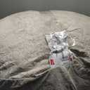 3 Ft Bean Bag Chair, Memory Foam Bean Bag Chairs for Adults with Filling, Round Bean Bag Sofa with Filler Included, Beanbags with Soft Dutch Velvet Fabric,3 Foot, Beige