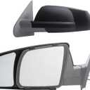 K SOURCE Snap & Zap 81300 Custom Fit Towing Mirror for 2007-2021 Tundra, 2008-2022 Sequoia, Patented