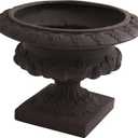 Nearly Natural 12.5in. Iron-finish Decorative Urn (Indoor/Outdoor)