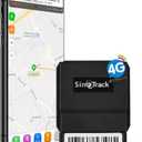 SinoTrack 4g GPS Vehicle Device Tracker, Real-Time OBD Car GPS Tracking Locator, Mini OBD II Vehicle Tracker for Car, Taxi and Truck, Tracking System No Subscription