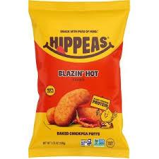Hippeas Chickpea Puffs, All Dressed Up, 6 x 4 oz Bags, Baked Crunchy Chickpea Snacks with 4g Plant Protein, 3g Fiber & 50% Less Fat, Dairy & Gluten Free, Non-GMO, Top 9 Allergen Free (EXP 08/09/26)