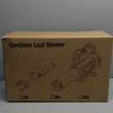 Cordless Leaf Blower for Makita 18V Battery, 480 CFM Electric Blower with Brushless Motor, 6 Variable Speed Up to 130MPH, Digital Display Control Handheld Blower for Lawn Care, Yard(No Battery)