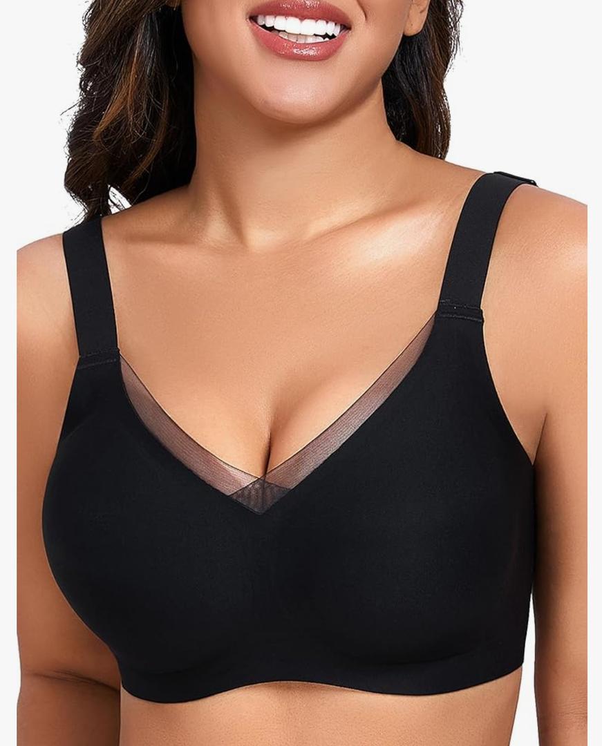 Gailife Crossover Bras for Women No Underwire Wireless Bralettes Seamless Supportive T Shirt Everyday Bras L