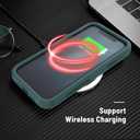 3 x X-belmox Designed for iPhone 11 Case with Screen Protector, 3-Layer Military Grade Drop Tested Shockproof Protective Case, Heavy Duty Hard Back Protection Phone Case for iPhone 11 6.1"-Dark Green