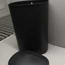 BestOffice Black Plastic Touch Free High-Capacity Garbage Can with Lid, 49L/13G, Rectangular, Quiet Close, Kitchen, Bedroom, Bathroom, Office