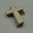 12 Pieces 9 Inch Wood Cross Unfinished Wooden Cross Layered Framed Cross for Crafts (Classic Shaped)