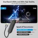 Wireless HDMI Display Adapter, 4k 1080p iOS Flix Stick Streaming Device, TV Movies Shows Receiver Mirroring Connector for iPhone iPad, Applicable to Various Scenarios Enjoy The Audio-Visual Feast