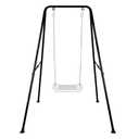 Baby Swing Stand, Foldable Swing Stand for Indoor & Outdoor Use | Heavy Duty A-Frame Metal Swing Stand Frame for Indoor & Outdoor Use (Hammock Chair not Included) (Black)