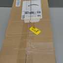 Mkono Wall Mounted Wine Rack Set of 2 White Wood Wine Bottle Glass Holder Floating Shelves with Stemware Hanger Modern Plants Photos Wine Display Storage Holder for Kitchen Dining Room Bar, 17 Inch (White and Gold)