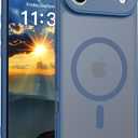 Phone Case for iPhone 17 Air - Military Grade Shockproof Cover with MagSafe Compatibility & Full Camera Protection,Blue