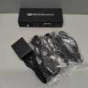 HDMI Displayport KVM Switch 2 Monitors 2 Computers, 8K60Hz 4K120Hz USB 3.0 Dual Monitor HDMI DP KVM Switch for 2 PCs Management Via 1 Set of Keyboard, Mouse and 2 Monitors